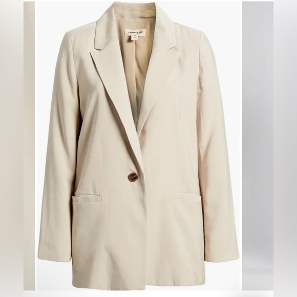 ▫️NEW Open Edit Nordstrom Relaxed Fit Single Button Blazer Oversized Jacket - Picture 1 of 13